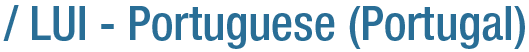 LUI - Portuguese (Portugal)